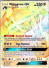 Pokemon Metagross GX (Secret) 157/145 Guardians Rising Rainbow Rare NM on eBay