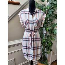 Gap Women's Multicolor Rayon Collared Neck Sleeveless Knee Length Dress Size S