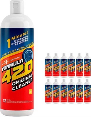 4 Pack Formula 420 Original Cleaner Glass Cleaner 12 oz FRESH STOCK FREE SHIP 4X