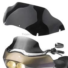 Black 9.5" Wave Windshield Windscreen For Harley Touring Road Glide FLTRX 1998