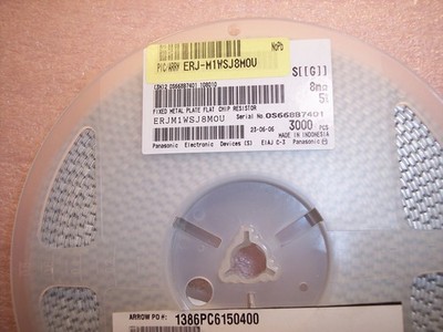 QTY (100) .008 Ohm 8 Mili-Ohm 1W 5% 2512 CURRENT SENSING RESISTORS ERJM1WSJ8M0U