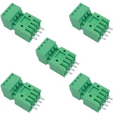 5Set 4Pin 2.54mm 0.1" Pitch PCB Mount Screw Terminal Block Connector