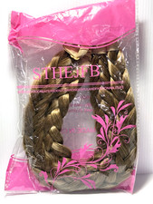 STHEJFB Braid Headband 2 Strands DARK BLOND Plaited Wide Braids Brand New SEALED