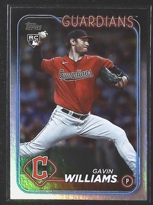 2024 Topps Gavin Williams Rainbow Foil #242 Cleveland Guardians