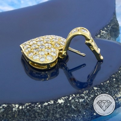 SONDERAKTION WERT 2.200,- Brillant 1,20 ct Herz Anhänger 750 Gold 18k 18 KT XXYY