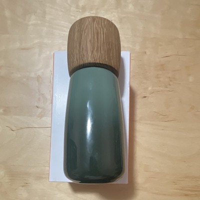 Le Creuset Salt Mill Green Brown Wood 20cm 270ml Top Grind FSC Oak Ashcroft