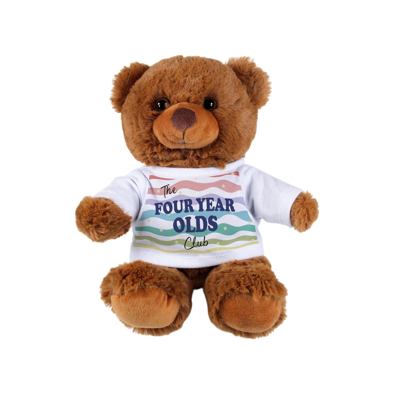 Four Year Old Teddy Bear - Dark Brown Small Plush Toy Childrens Birthday Gift