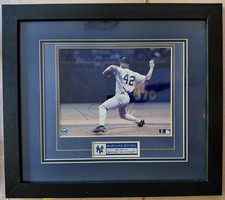 Mariano Rivera 300th Save Autographed Photo by Steiner Damaged