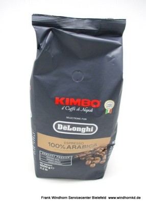 De'Longhi Kimbo Kaffeebohnen, 100 % Arabica, 1 kg