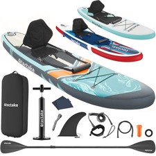 Image of Paddle Board SUP Set Inflatable 2in1 Kayak Paddle Pump Backpack Accessories
