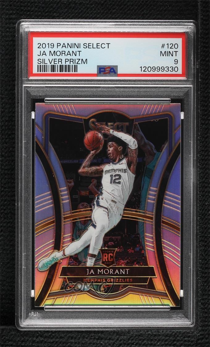 2019 Panini Select Premier Level Silver Prizm Ja Morant PSA 9 MINT Rookie RC 2l4