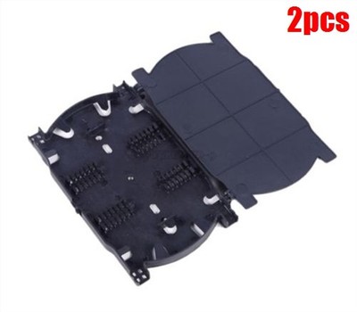 2Pcs 12 Cores Fiber Optic Splice Tray Fiber Optic Terminal Box Ic New kx