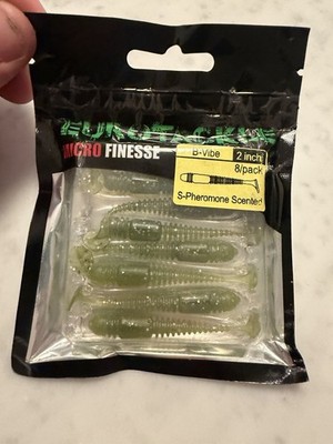 Eurotackle B-vibe Micro Finesse 2 Inch Soft Plastic Fishing(S-pheromone scented￼