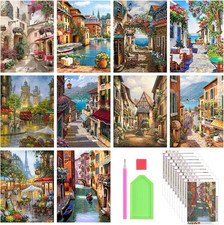Diamond Painting Kits for Adults, 10 Pack 5D Diamond Art Kits for Beginners roun