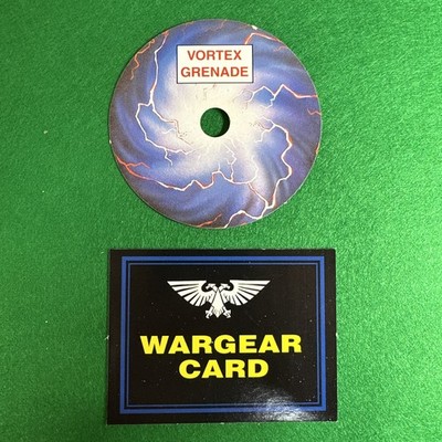 Games Workshop Warhammer 40k 2nd 90s x1 Vortex Grenade Blast Marker Wargear  