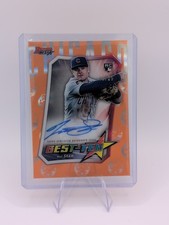 Topps Bowman's Best 2025 Matt Shaw Best Tek Orange /25 RC Autograph Cubs