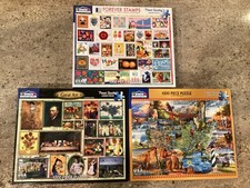 Bundle 3 White Mountain Puzzles Great Art, Na...