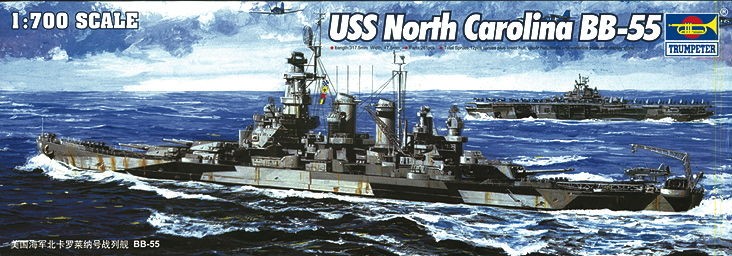 Trumpeter 05734 - 1:700 USS North Carolina BB-55 - New