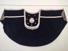 vintage velvet metallic embroidery church vestment chasuble christian needlework