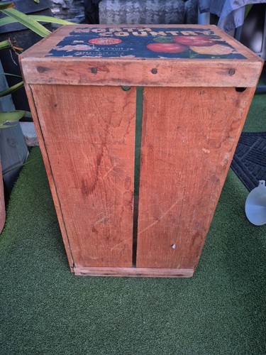 Vintage stadelman Fruit Co North Country Apple Wood Box 1930s 1940s - Picture 5 of 9