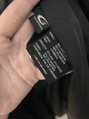 G-III Wool Cashmere Blend Pea Coat Men’s Black Size XXL Quiet Luxury - Picture 4 of 12