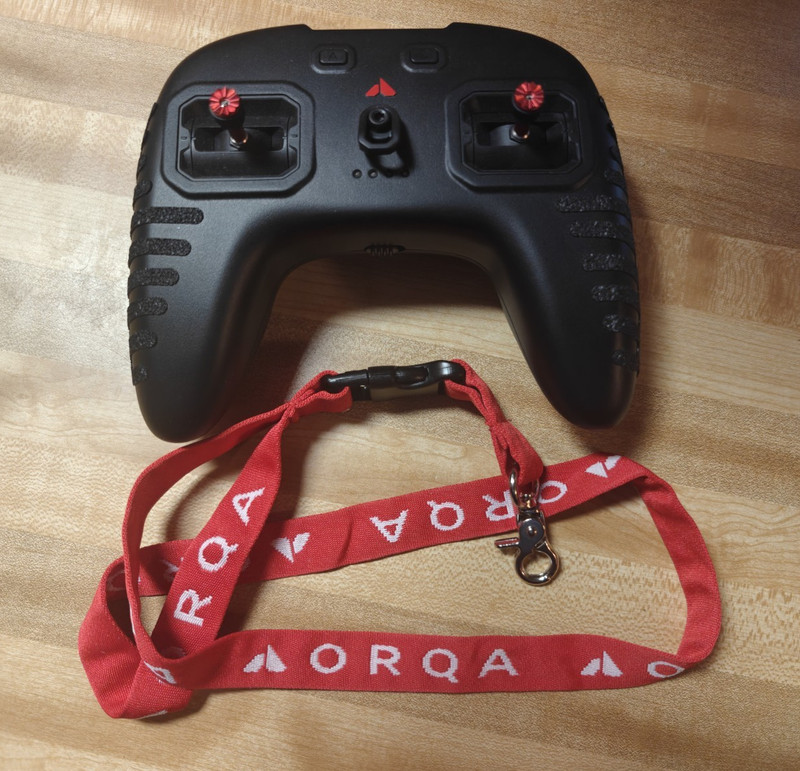 Orqa FPV.ace virtual drone controller  w/ Red Lanyard