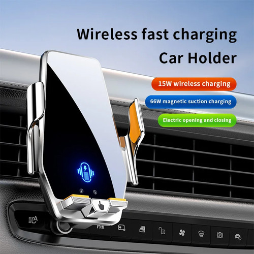Air Vent Mount Magnetic Car Phone Holder 15W Wireless Charging Touch Control - Picture 3 of 14