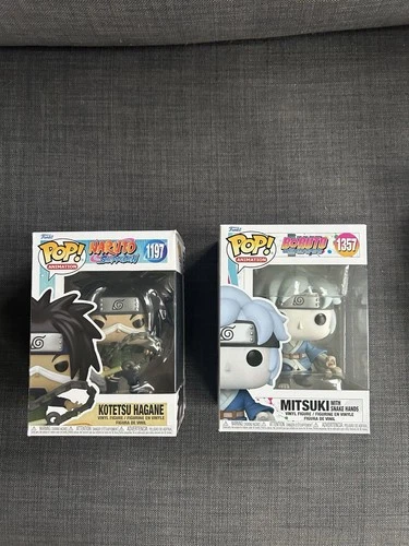 Funko Pop! Vinyl Naruto Kotetsu Hagane & Mitsuki Figures Set of 2