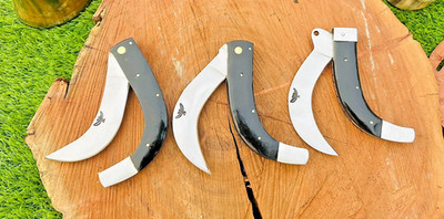 El Valiente 10'' Tranchete, Saca Tripas Knife, sheath NEW FLIP OPEN Blade action