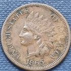 1865 Indian Head Cent 1c XF #99282