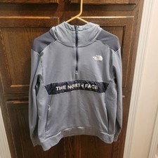 North Face 1/4 Zip Lightweight Hooded Running / Hiking Jacket Size Medium