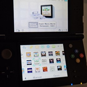 Nintendo "New" 3DS Super Mario Black Friday Edition Console System Tested Works