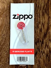 6 Zippo Flints with Dispenser, Fits all Zippo Pocket Lighters, 2406NG New Sealed