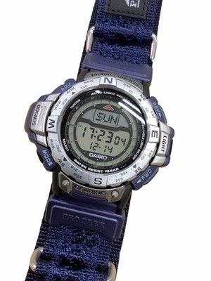 Casio Protrek Stardust Travelers PRT98-3 GPS Compass Used Japan