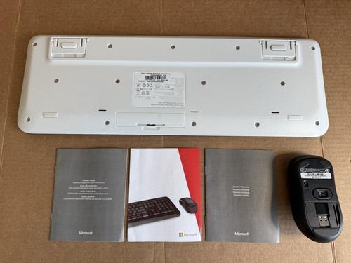Microsoft Wireless Keyboard 800 Model 1455 + Mouse 1000 Model 1454 W/ USB Dongle - Picture 7 of 15