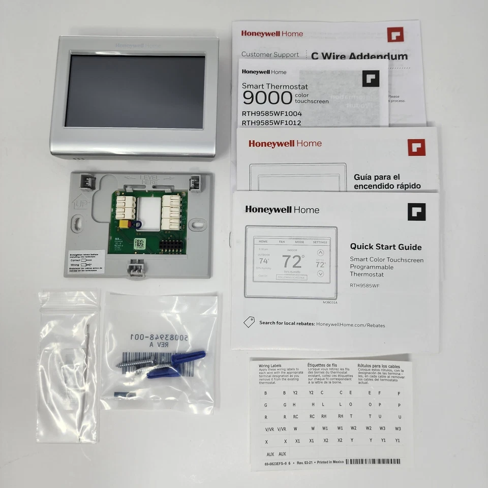 Honeywell RTH9585WF Programmable Smart Color Thermostat in Gray, A - Image 2 of 4