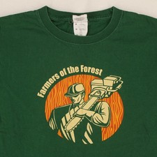 Fruit of the Loom FARMERS OF THE FOREST Lumberjack Graphic  T-SHIRT Youth M