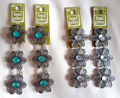 Bead Gallery Strands Of Flower Jewelry  Metal & Resin Slider Beads  for Crafts