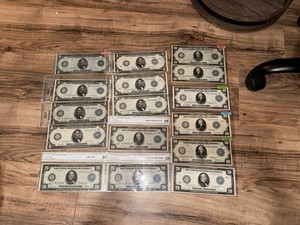 1914 FRN Collection $5 $10 $20 Large Size Notes – Partial Heritage Provenance