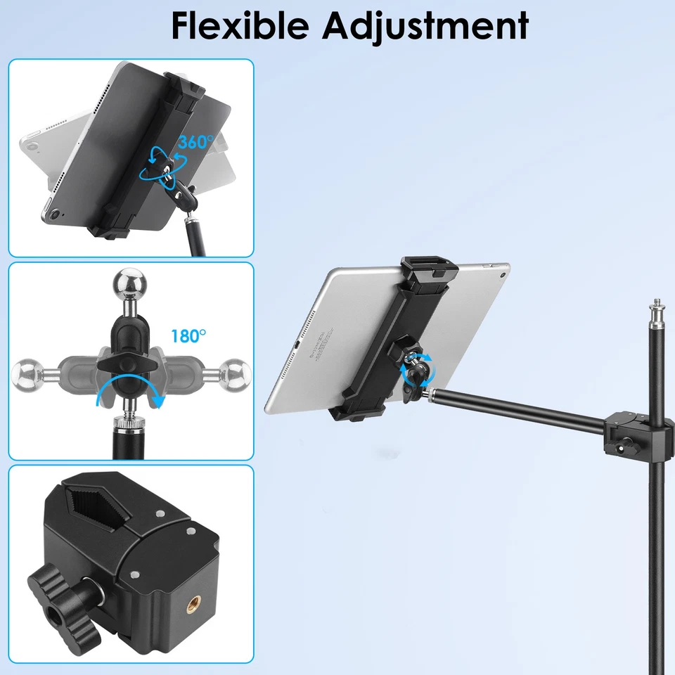 Soporte para teléfono tableta con soporte de música con micrófono para iPad Pro Air iPhone Surface de 4,7-13,5" Foto 4 de 4