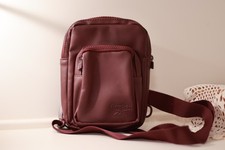 Reebok Crossbody Shoulder Zippered Bag w/ Strap - Wine/Purple