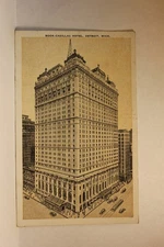 Postcard Book Cadillac Hotel Detroit MI E30