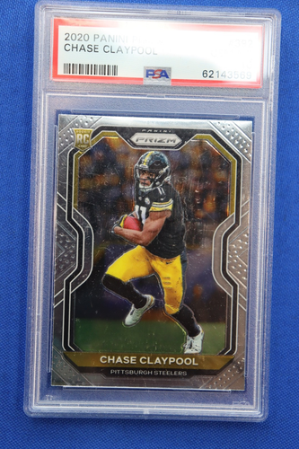 2020 Panini Prizm #392 CHASE CLAYPOOL Rookie Card PSA GEM MINT 10 Steelers RC