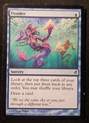 Ponder Lorwyn MP Magic The Gathering Mtg Tcg See Detailed Pictures *