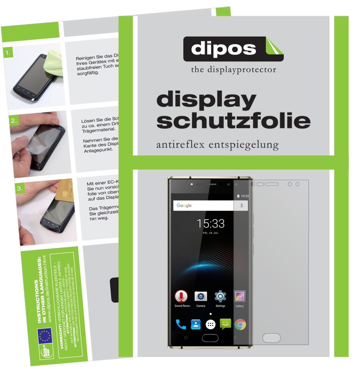 2x Pellicola per Oukitel K3 Protettiva Protezione opaco Flessibile 9H dipos