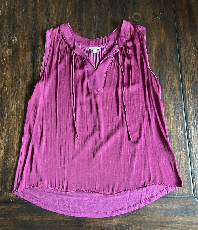 Sweet Grey Juni Mixed Material Top, Medium