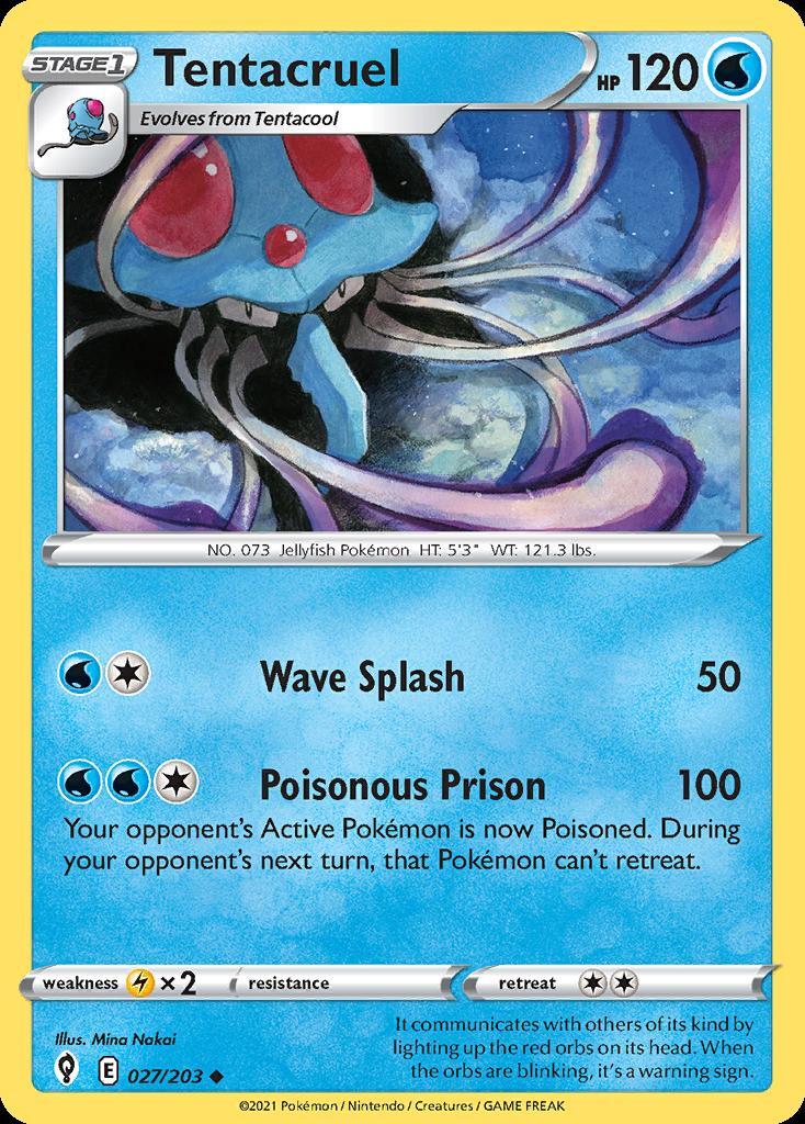 Pokemon Tentacruel (27/236) Evolving Skies NM