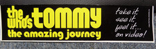The Who's Tommy The Amazing Journey 1994 VHS Promo Bumper Sticker Buena Vista