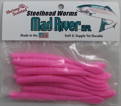 Mad River 4 Inch Green Tailed Skunk Steelhead Worm Fishing Lure (1 Pack)