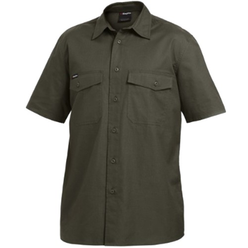 King Gee Work Shirt Short Sleeve Cotton WorkCool Ripstop K14825 5 colour NEW - Picture 4 of 14